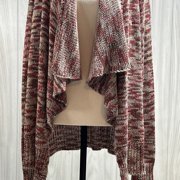 Skies Are Blue Darcey Draped Open Front Knit Cardigan Multicolor Size XL - Picture 5 of 8